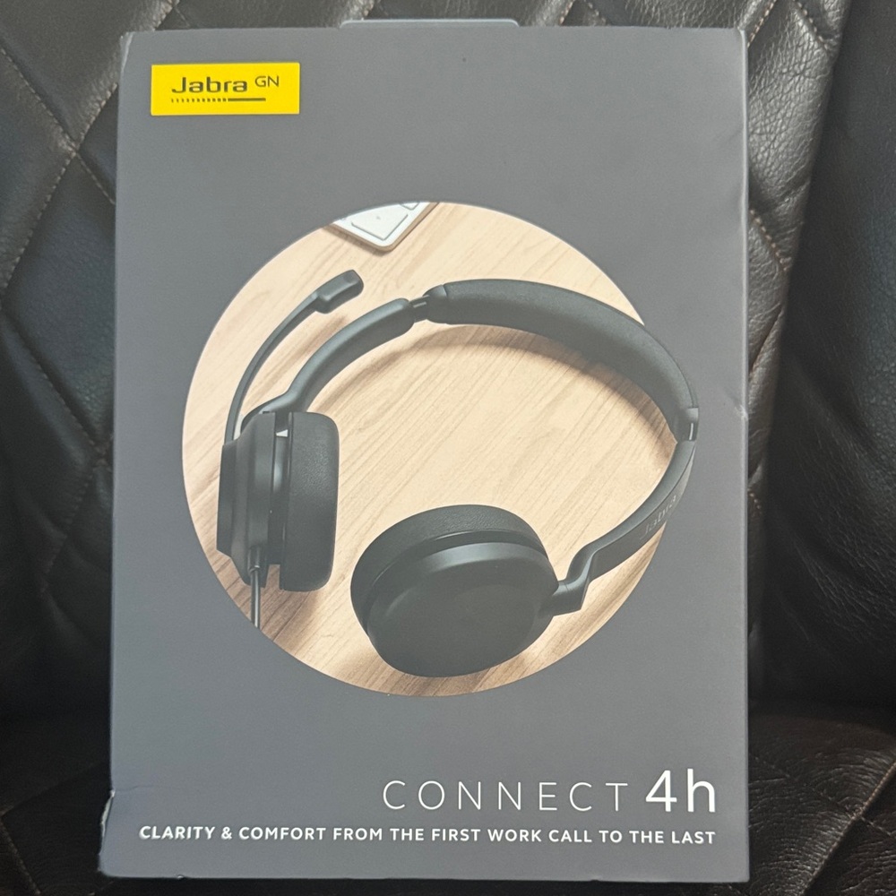 Jabra Connect 4h Over-Ear Headphones - Black
